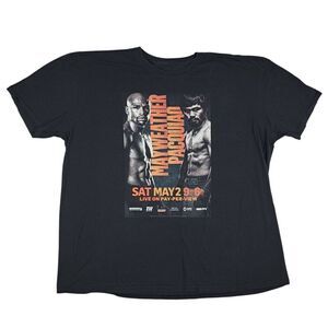 Vintage Mayweather Pacquiao Shirt Size 4XL Black
